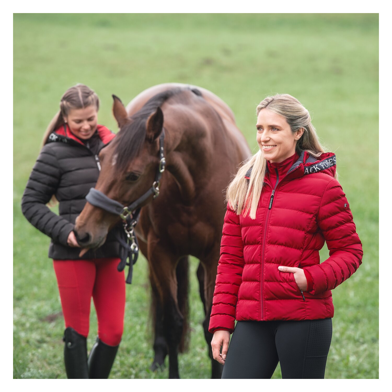 black forest Steppjacke mit Kapuze - wine red
