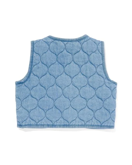 gilet bébé denim matelassé denim