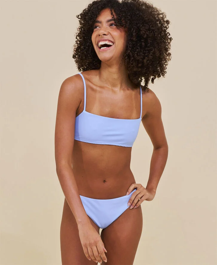 Cartel Copenhagen Sanur bandeau justerbar bikini top Clear