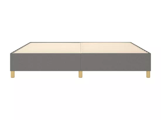 Sommier à lattes de lit Gris foncé 140x190 cm Tissu
