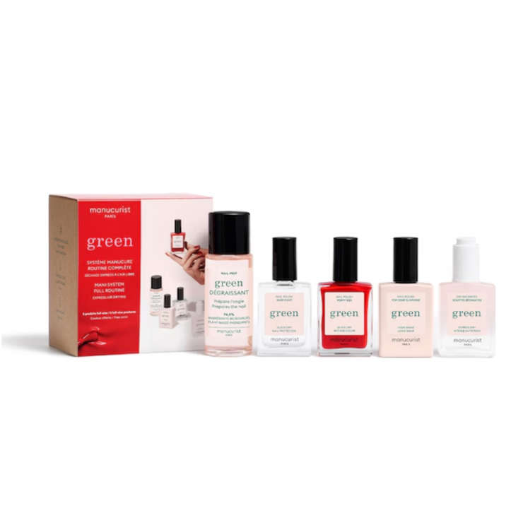 Manucurist coffret System Green Poppy Red