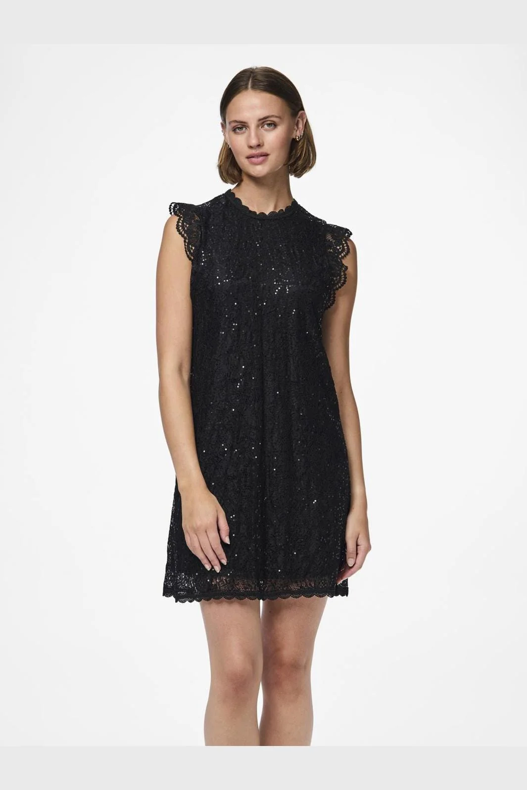 Pieces Pcolline Sl Lace Sequins Dress Cp