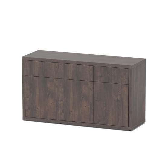 Meuble d'aquarium 2 portes Sublime Chêne Sauvage Brun L150xP50xH83cm