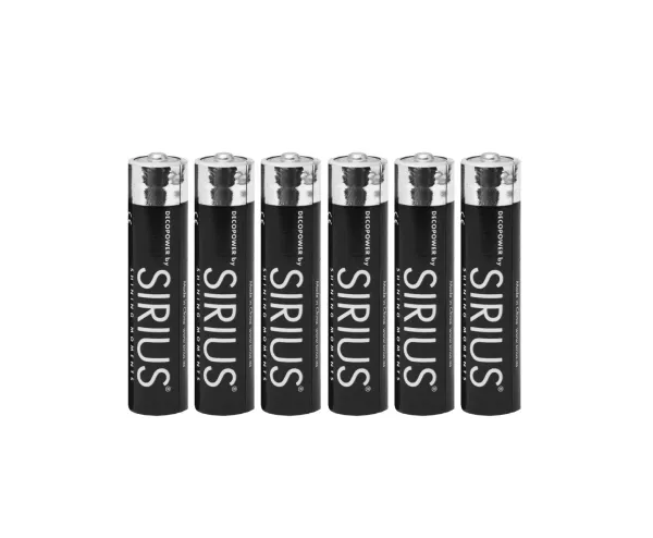 Sirius DecoPower AAA Batteri - 6 stk