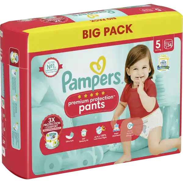 Premium protection pants Gr. 5 (12-17kg) Big Pack