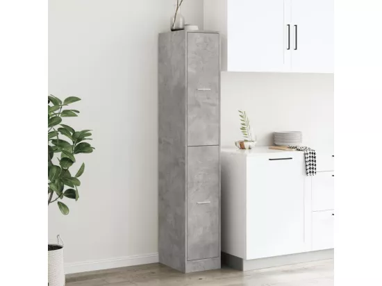 Armoire d'apothicaire gris béton 30x41x174,5 cm bois ingénierie