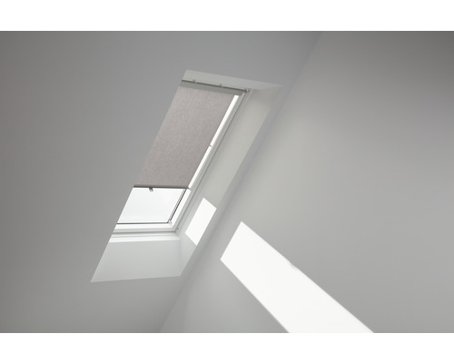 Velux rolgordijn met handmatige bevestigingsclips, effen grijs, RHL Y30 4161