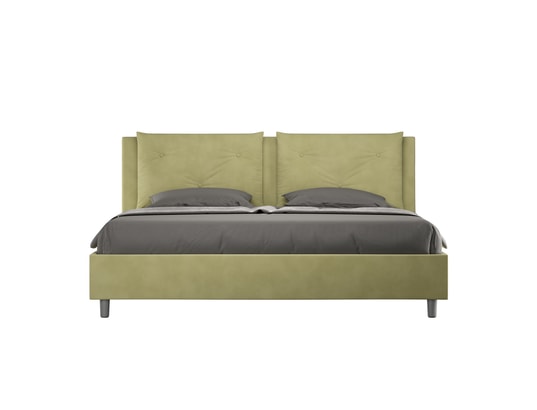 ITYHOME - Lit coffre appia 180x200 microfibra vert