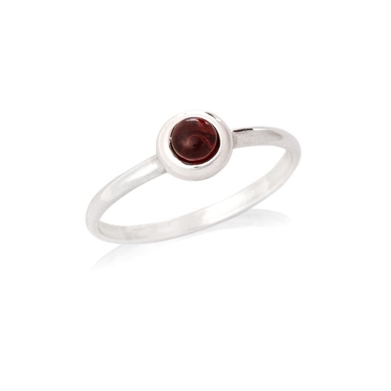 BAGUE ARGENT GRENAT