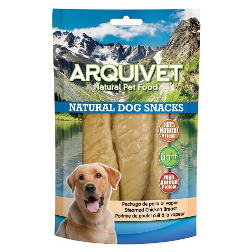 Petisco natural para cães, sabor frango