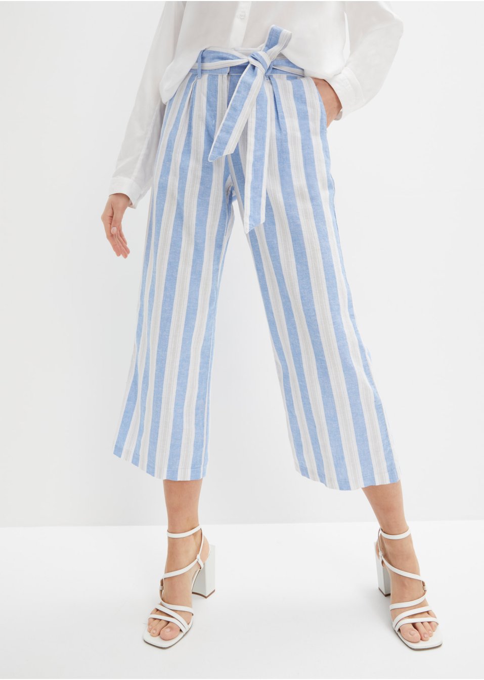 Pantalon en lin majoritaire