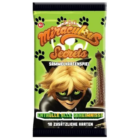AMIGO Miraculous Secrets Booster, 1 Stück, Design 2-fach sortiert