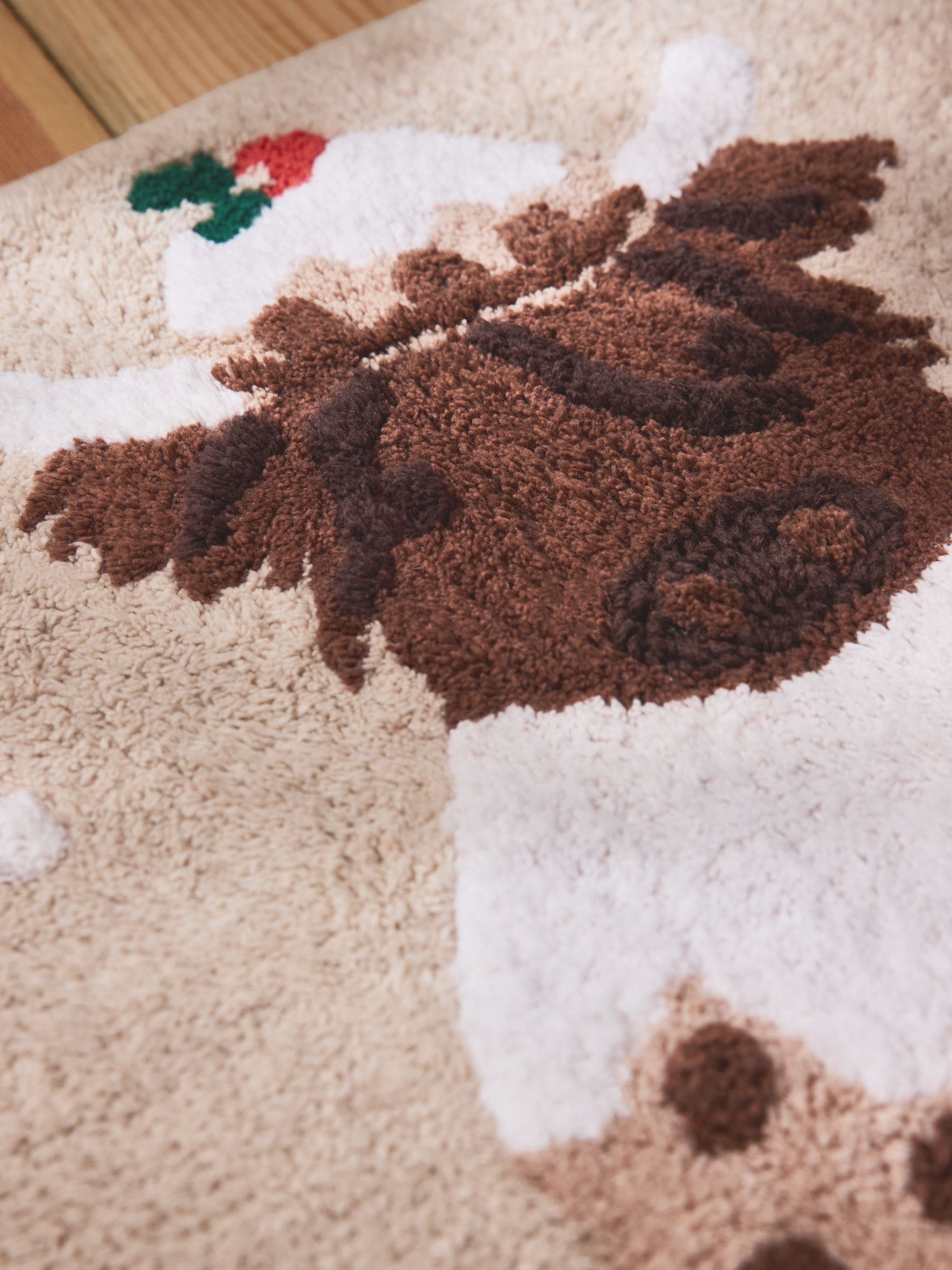 Kerstmis Hamish The Highland Cow 100% katoenen badmat