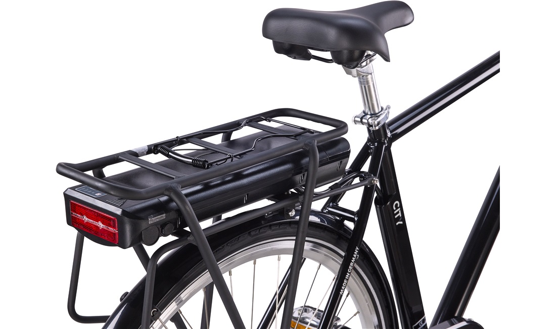 El-cykel City herre 36V-10,4Ah 3-gear sort