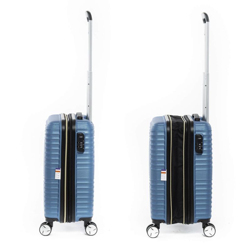 Lot de 2 valises cabine et underseater + vanity rigides 323 55, 45 et 35 cm Bleu