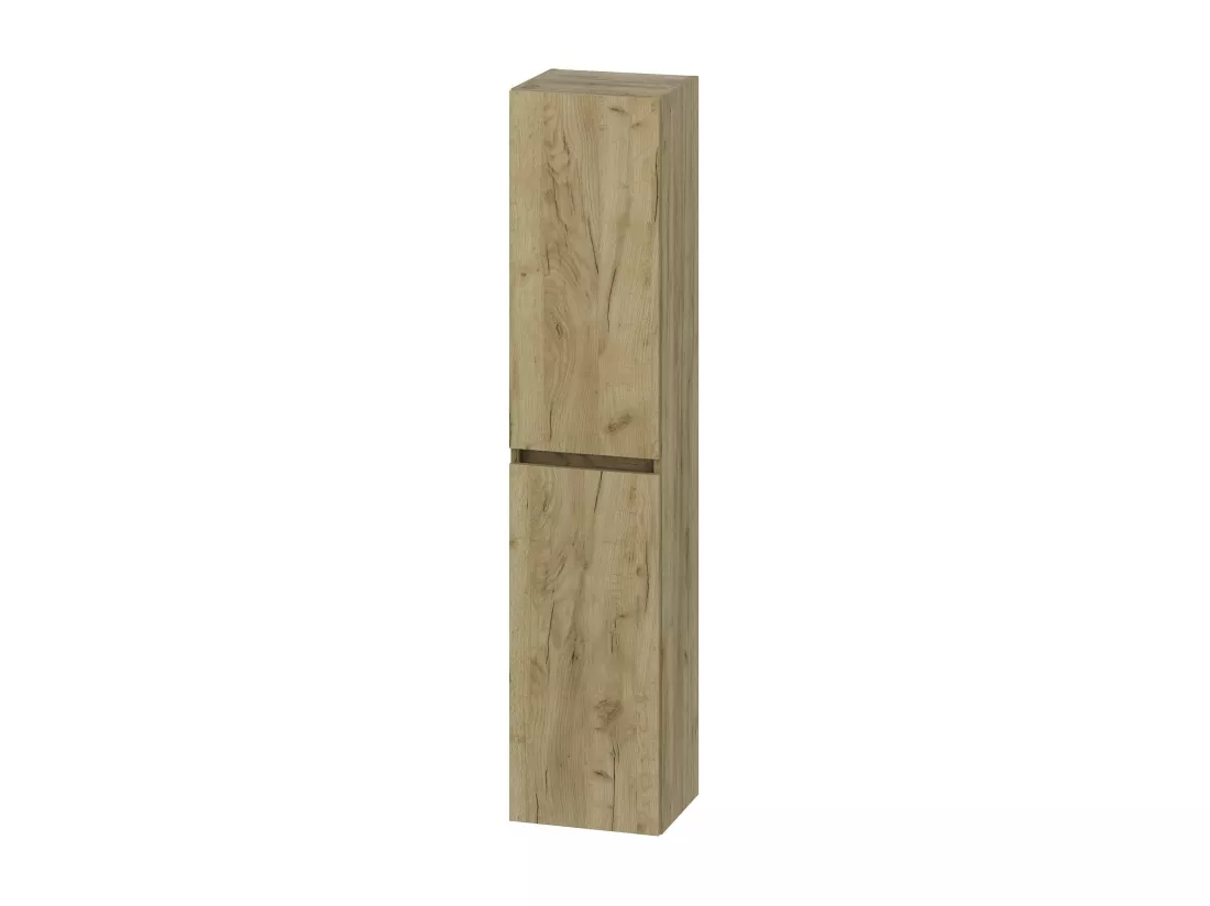 Colonne de salle de bain CIMS 2 portes 140x30x27 cm chêne T-BATH
