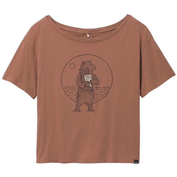 T-shirt PRANA WOMEN'S JOURNEYMAN TEE 2.0 TERRA BEAR SQUEEZE