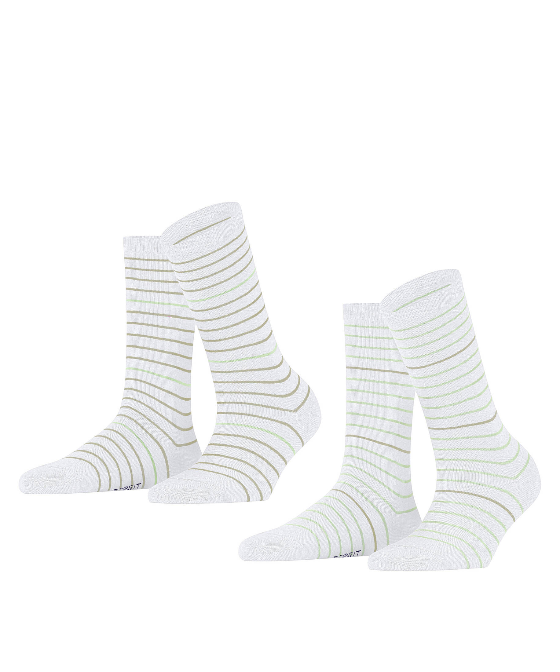 Esprit| Damen Socken Fine Stripe 2-Pack
