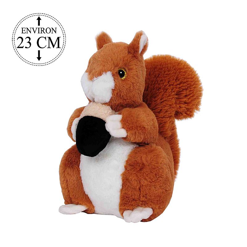 Eichhörnchen Braun/weiss 23 cm sitzend
