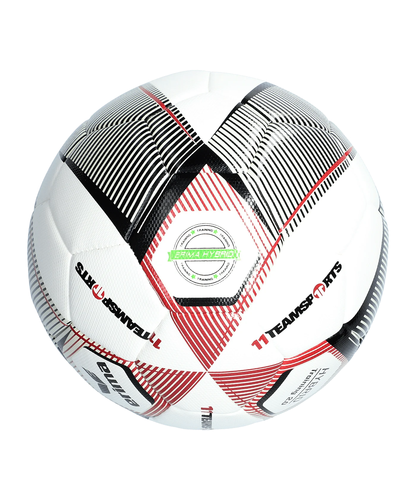 Erima Hybrid 2.0 Trainingsball 11TS Rot Schwarz