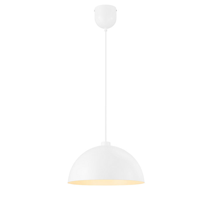 Suspension Songor GoodHome blanc 38cm IP20 E27