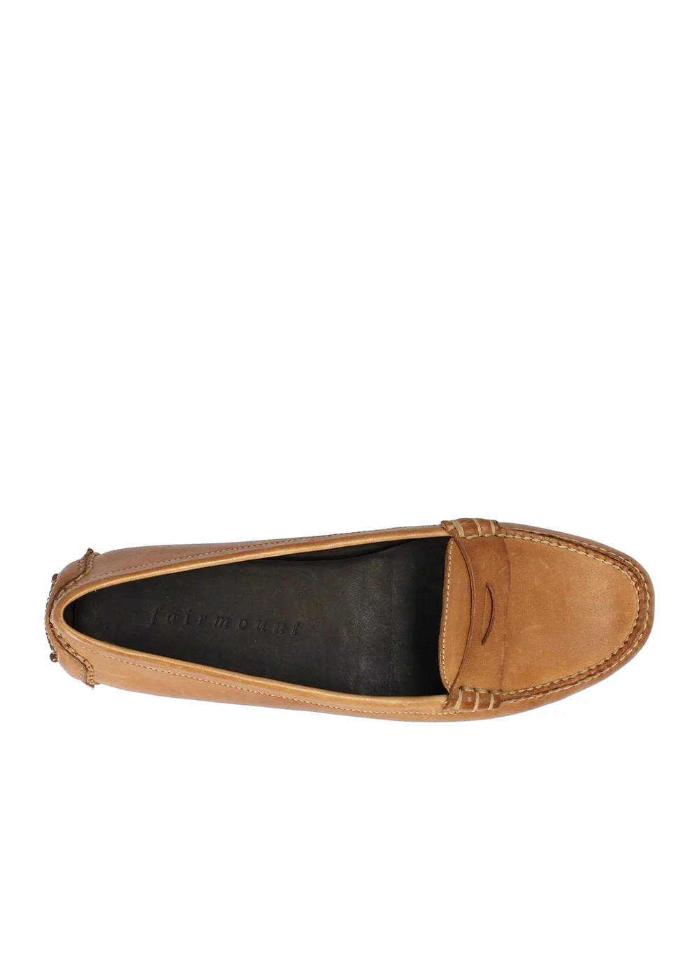 MOCASSIN ROUND DRIVER CUIR GOLD