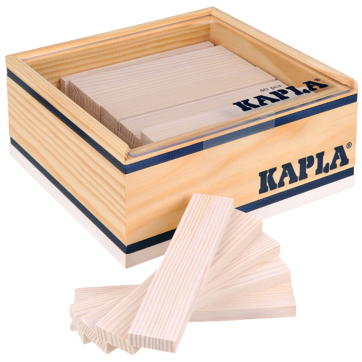 KAPLA, 40 Plankjes Wit