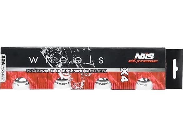 Nils Extreme PU 72x24 82A hvit MATOWE KÓLKA (4 stk.) NILS EXTREME