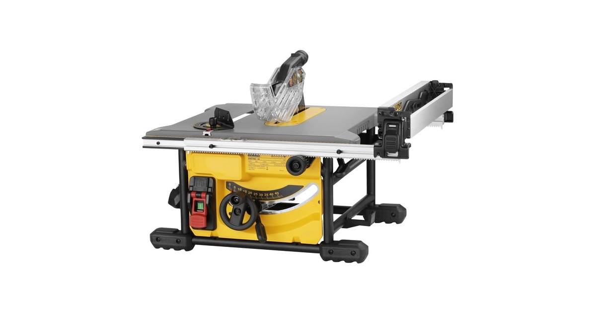 DEWALTDWE7485-QS tafelcirkelzaag  (Geel/zwart, 1.850 Watt)