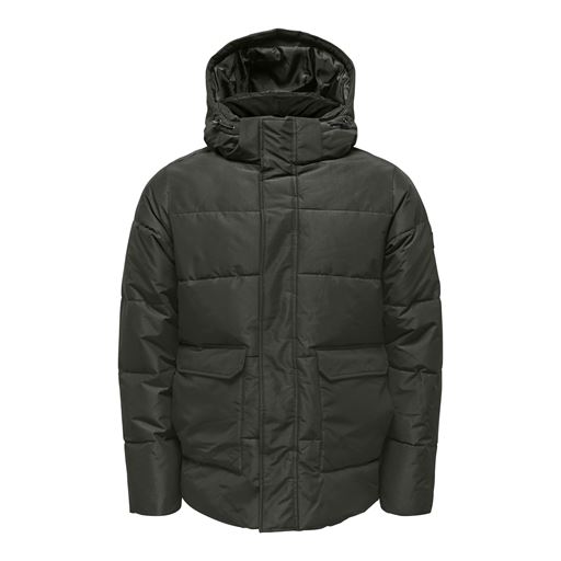 ONLY & Sons Carl Quilted Jakke, Peat, S