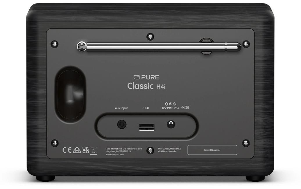 DAB+ Radio Classic H4i Schwarz/Esche<br>Das charmante kompakte Internetradio
