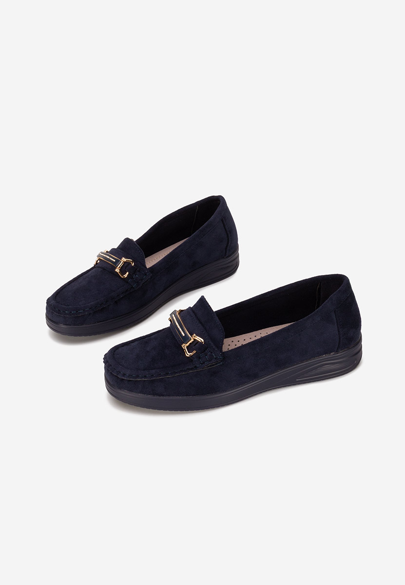 Mocassins en daim marine Esmiara
