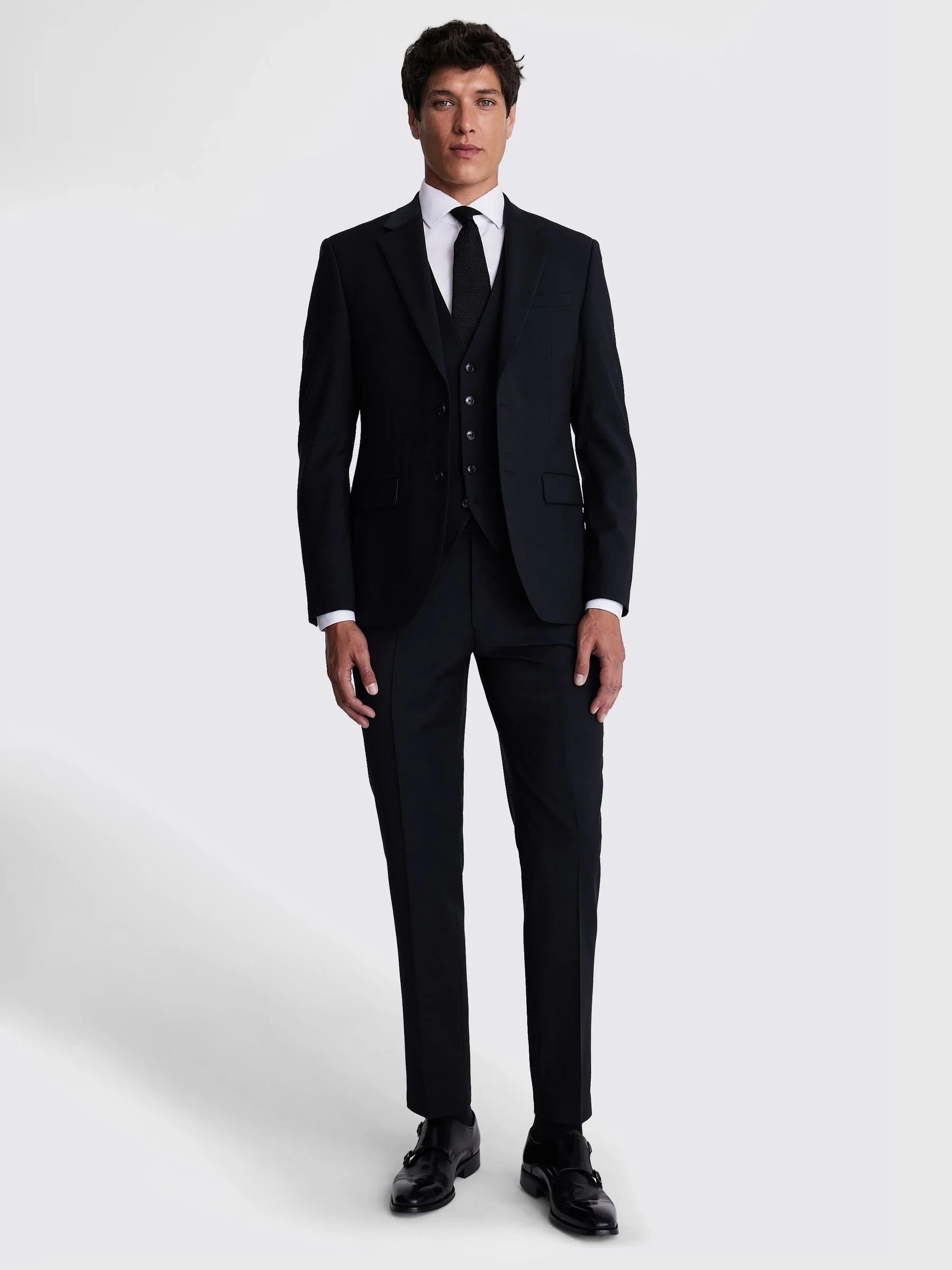 Zwart - DKNY Slim Fit Performance Suit Jacket