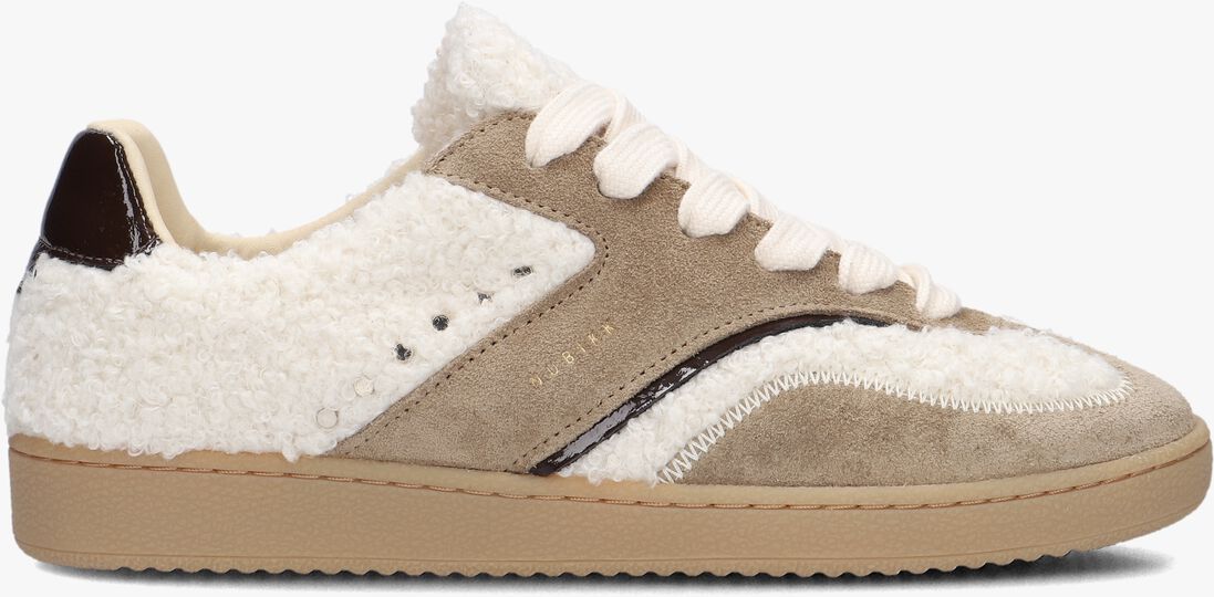 beige nubikk lage sneakers ray owen studs