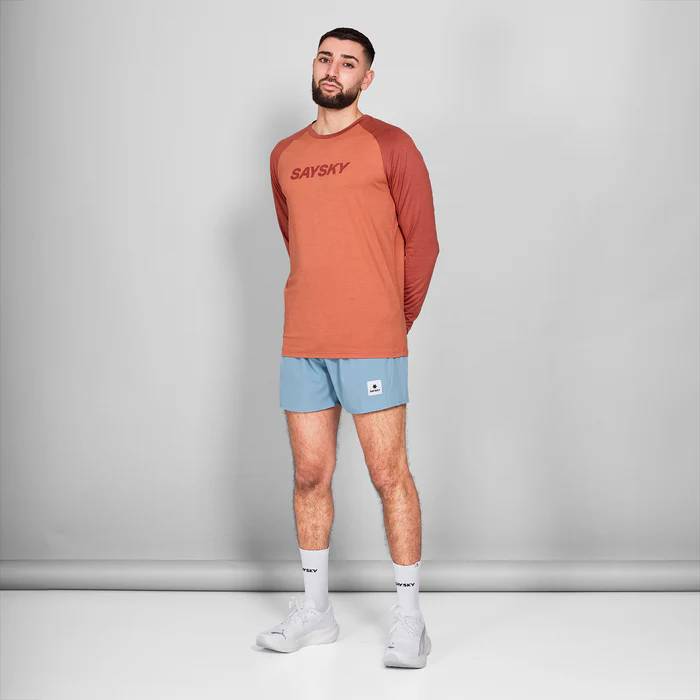 saysky logo pace ls herre 5005 red melange