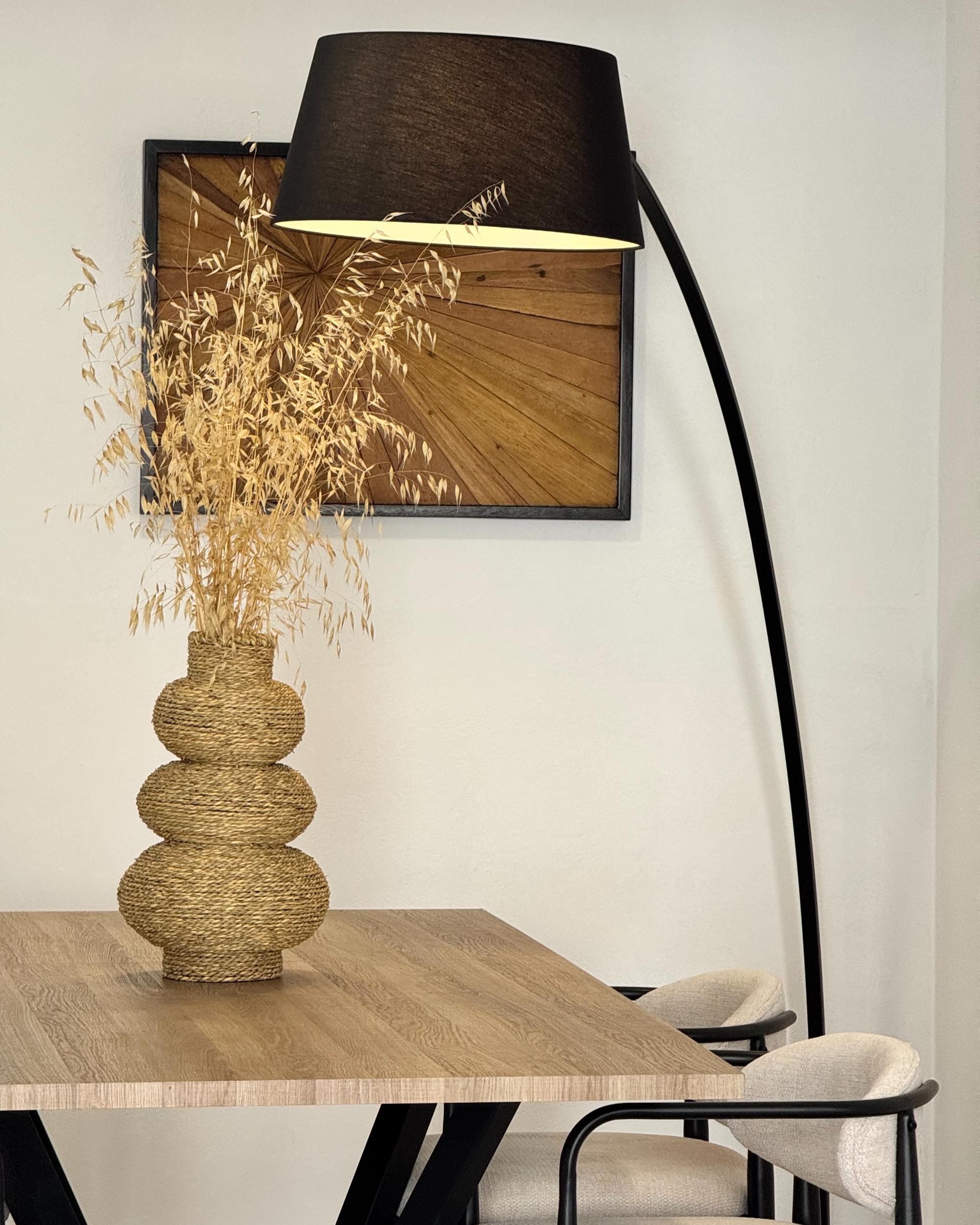 Staande lamp BENUE Metaal Zwart