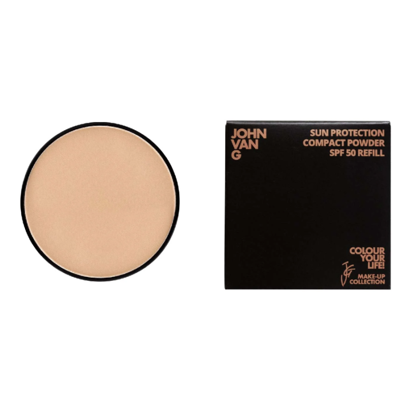 John van G Sun Protection Compact Powder Spf 50 Refill 45 1 Stuk