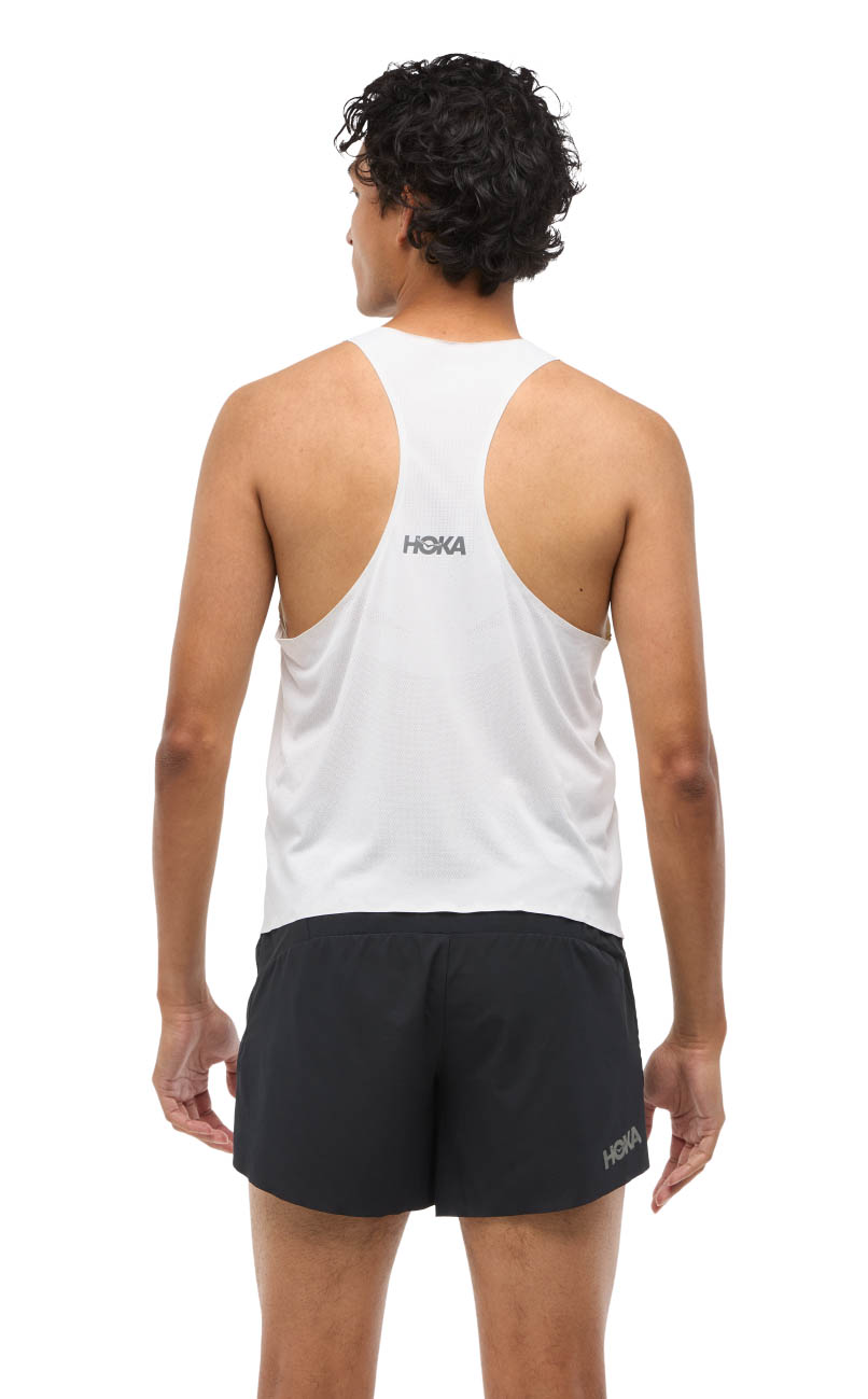 Race Day Singlet Herre White
