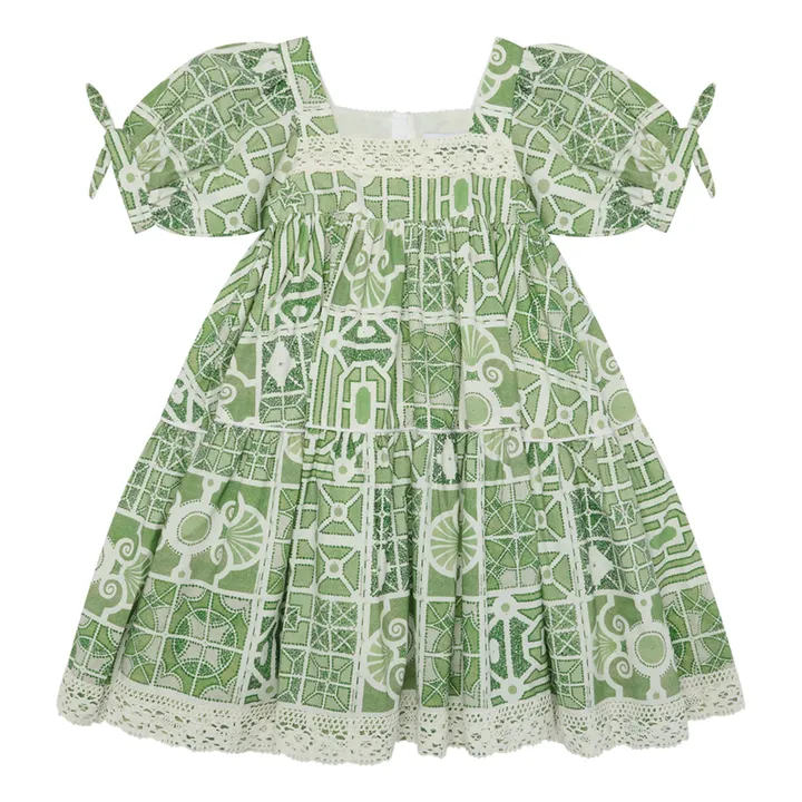 The Middle Daughter Robe Popeline Know Full Well Imprimée | Vert
