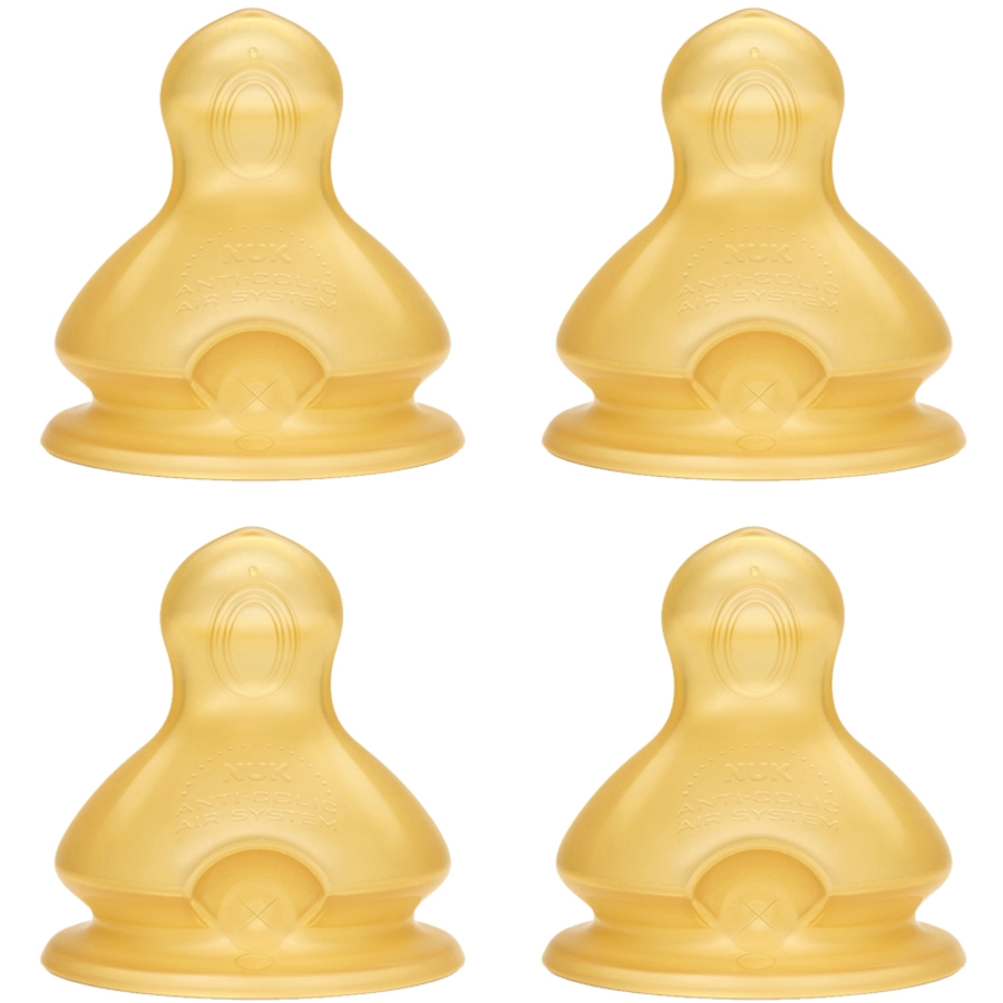 NUK Trinksauger First Choice Latex Gr. 1 M 0 - 6 Monate Viererpack