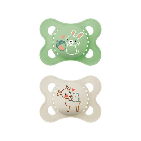 Lot de 2 sucettes Original nature 2-6 mois - Coloris aléatoire - MAM