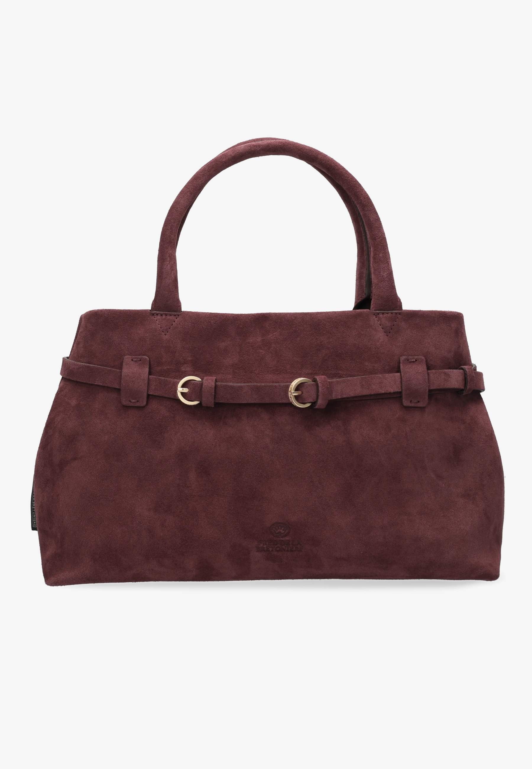 MAE HANDBAG Suede Burgundy Red