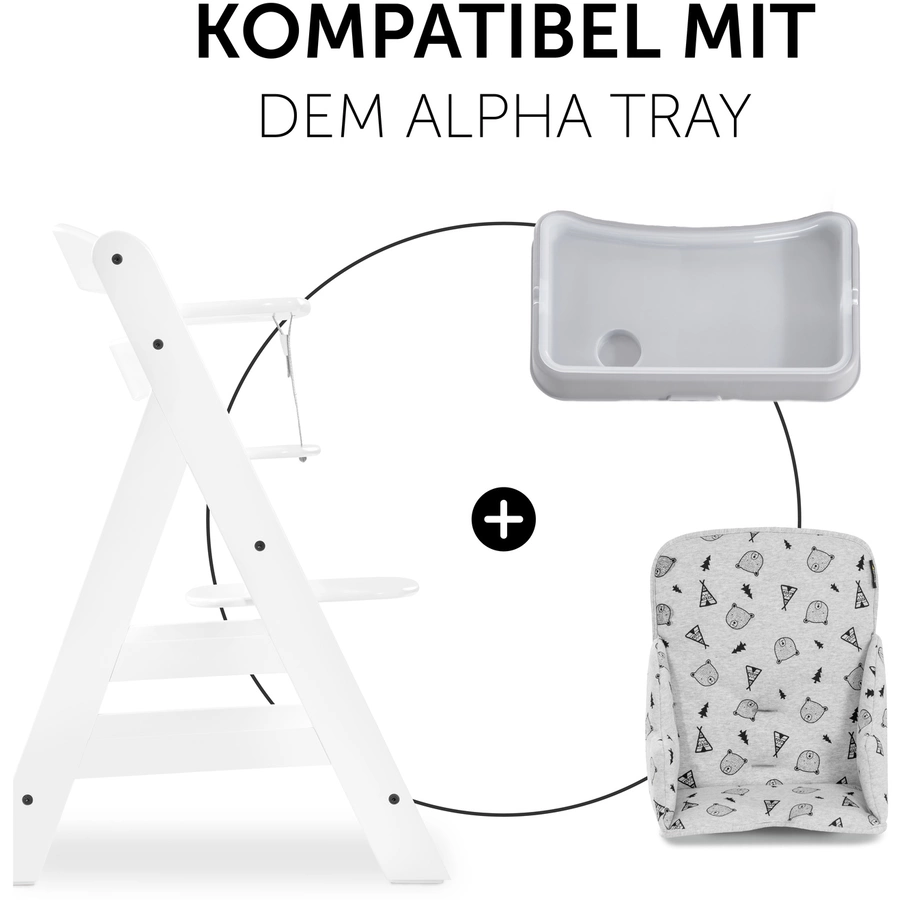 hauck Hochstuhlauflage Alpha Cosy Select Nordic Grey