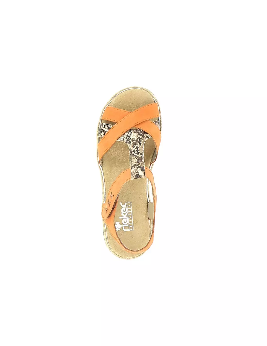 RIEKER V7919 - Sandales & nu-pieds Mandarinebrown