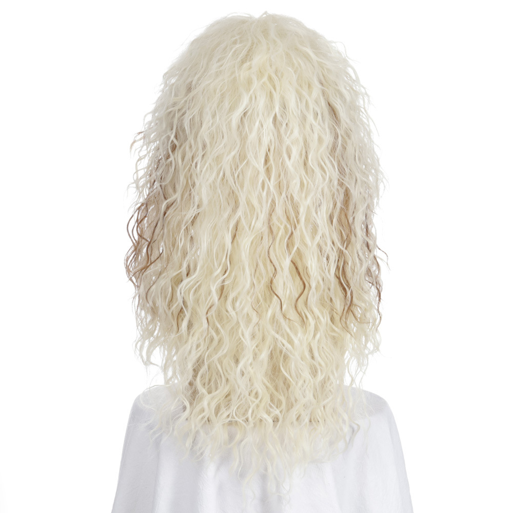 (55cm) Kunsthaar Perücke Pop Rock Fasnacht Kostüm Zubehör Motto Party / Halloween Accessoire - Blond
