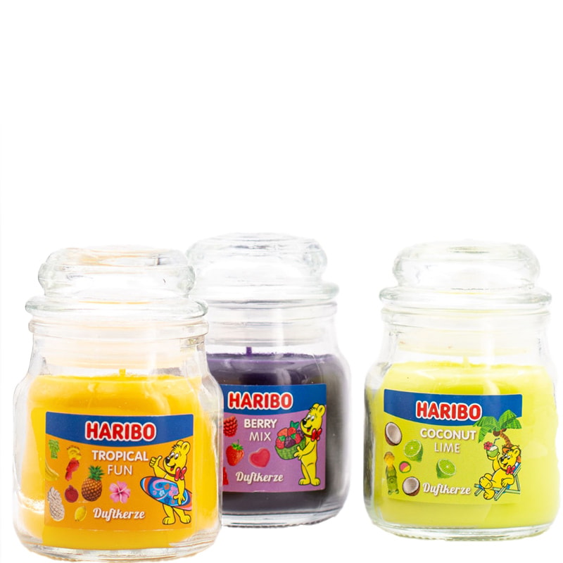 Set bougies parfumées - Berry Mix, Coconut Lime, Tropical Fun - 3 x 85 g