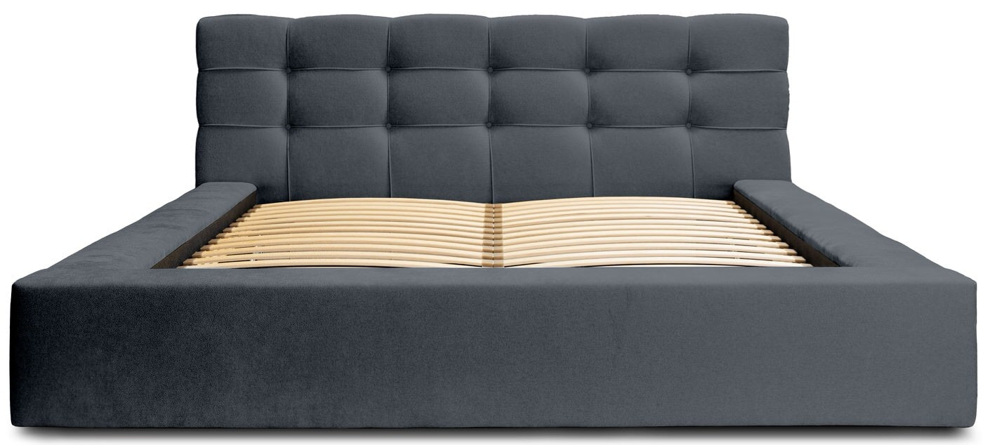 Trae Mobler Grace 180 x 200 cm Gestoffeerd Bed Donkerblauw