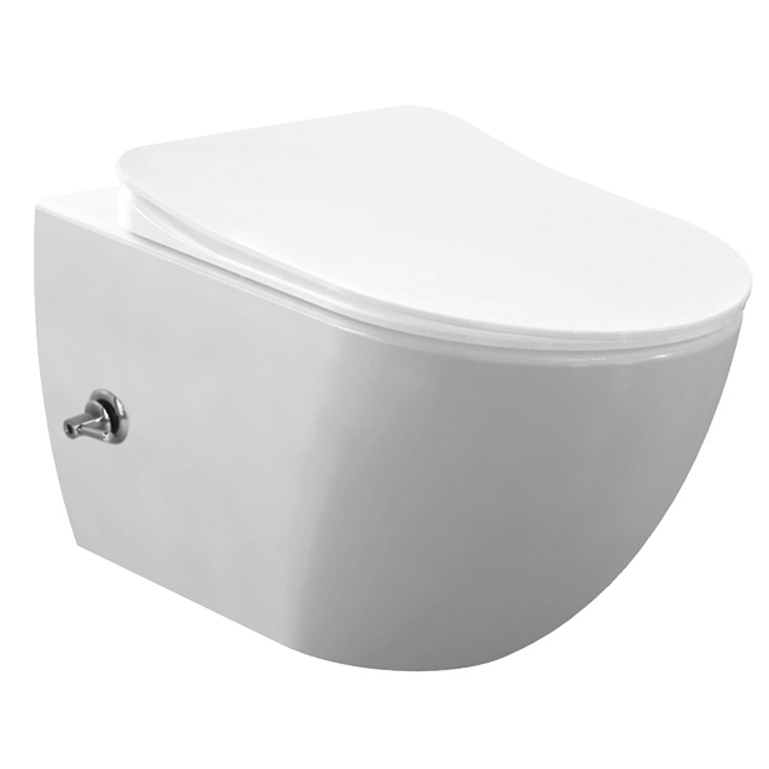 Geberit UP100 toiletset met Sanigoods Bidet randloos toilet met warm/koud water sproeier