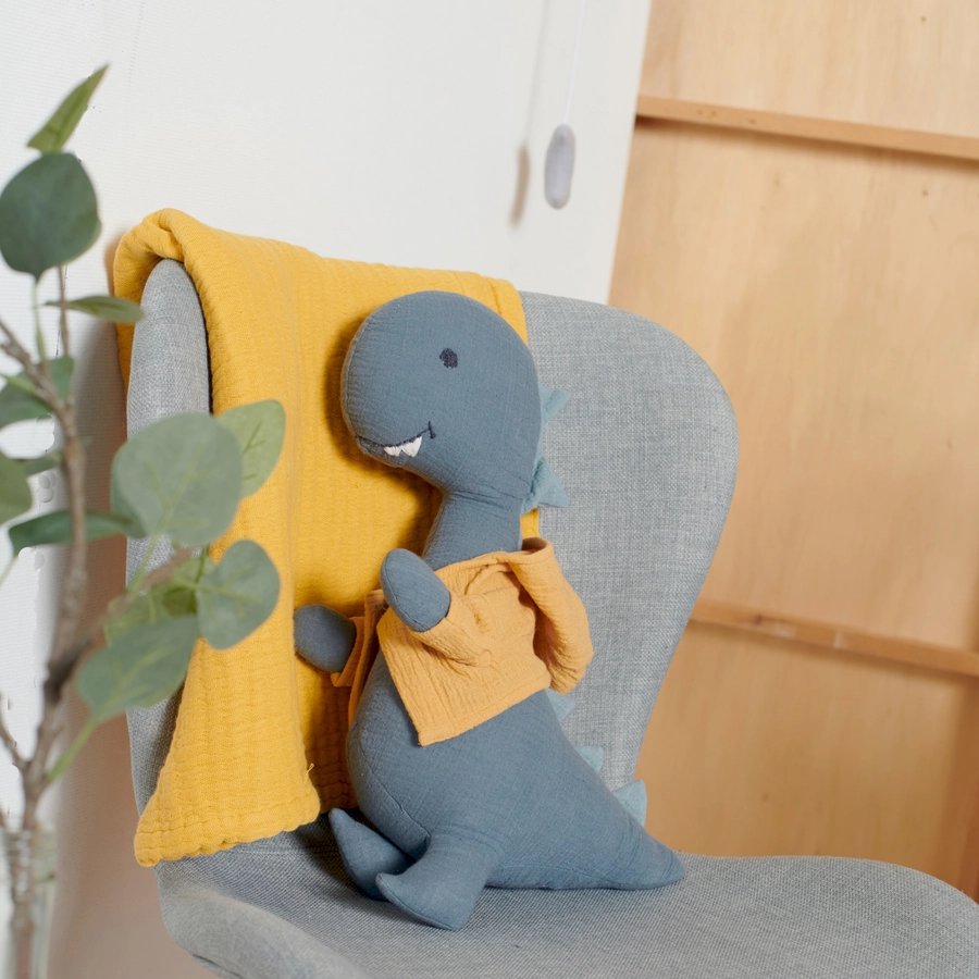 Nordic Coast Company Kuscheltier Musselin Dino Henry