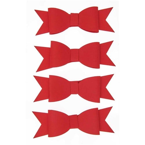 Autocollants 3d - noeuds rouge